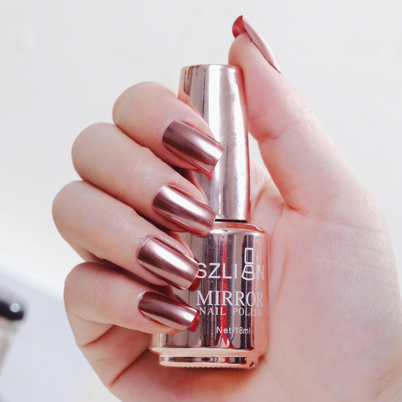 Mirror Silver Nail Polish – Stainless Steel Metallic Shine